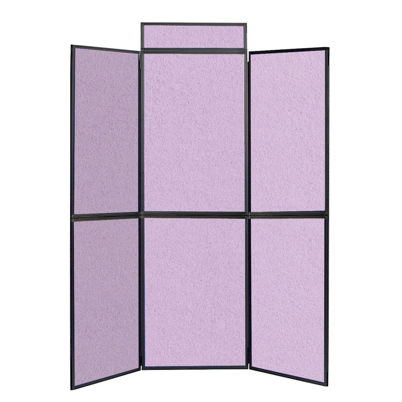  Light Free-Standing Bulletin Board 180cm H x 180cm W, Lilac