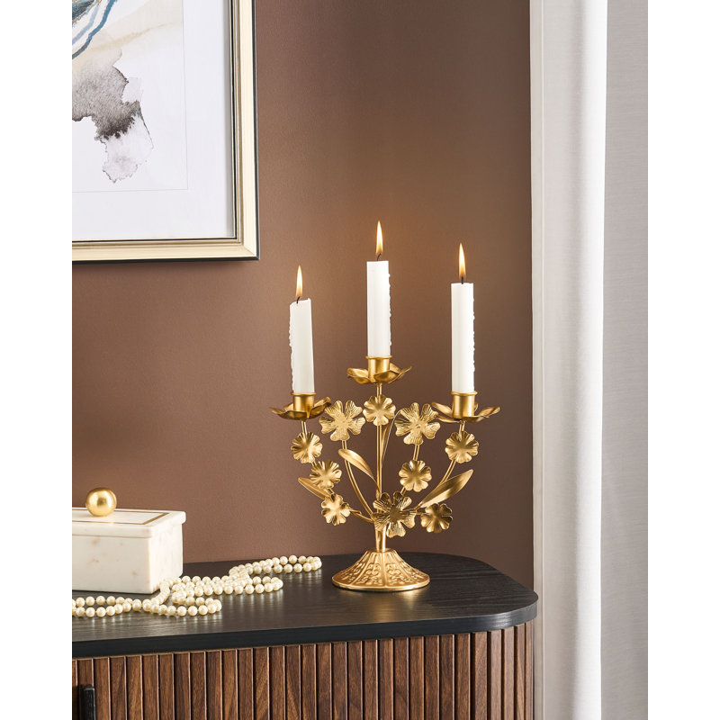 RAMADA 25Cm Metal Tabletop Candelabra