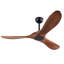 Ventilateur de plafond en bois naturel avec télécommande