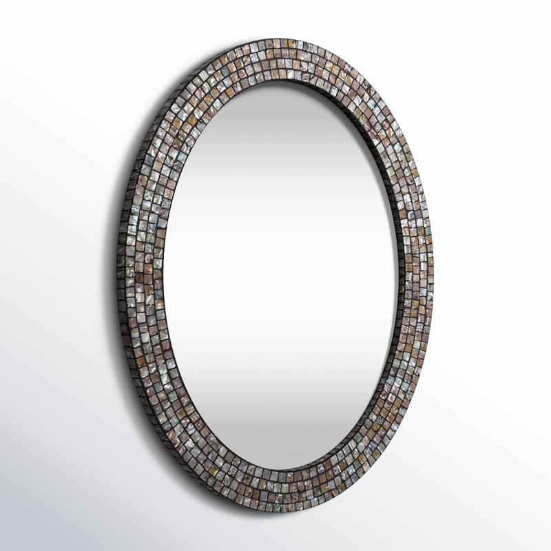 Wood Flat Wall Mirror