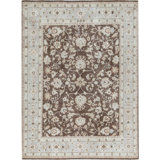 Ziegler Hand-Knotted High-Quality Blue Area Rug