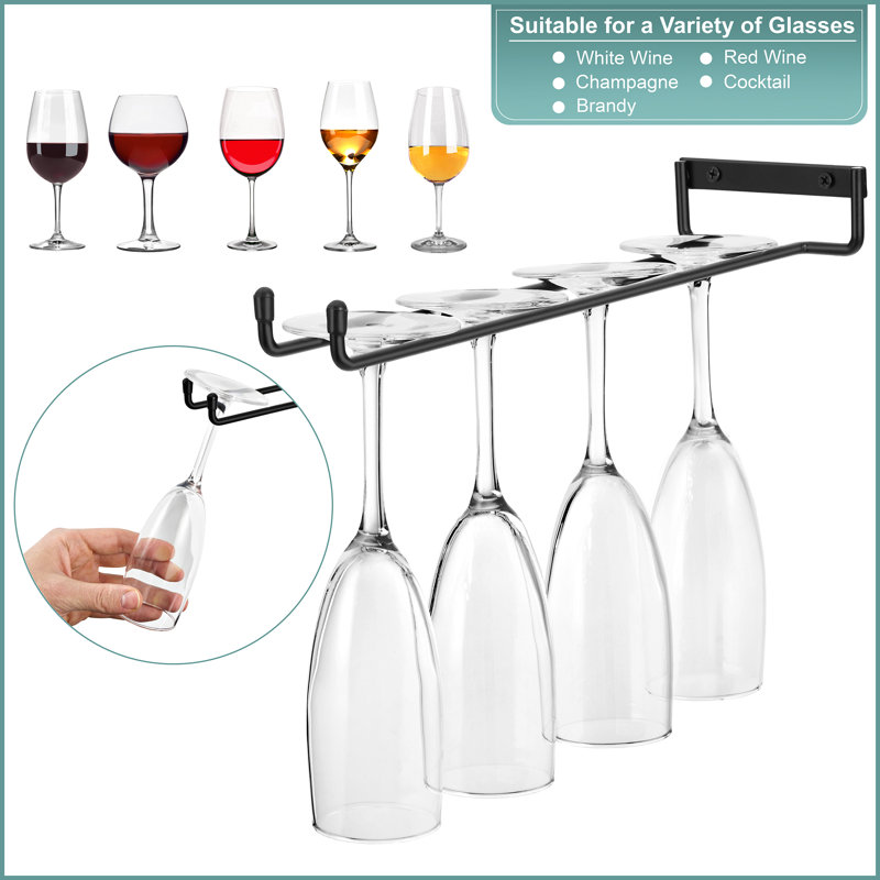   9 Bottle Wall Mounted Wine Bottle Rack