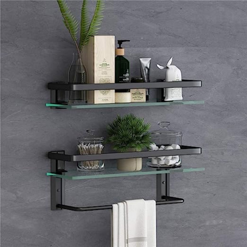 2 Piece Glass Floating Shelf