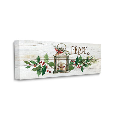 «August Grove® Peace Winter Berries», art mural sur toile par Carol Robinson