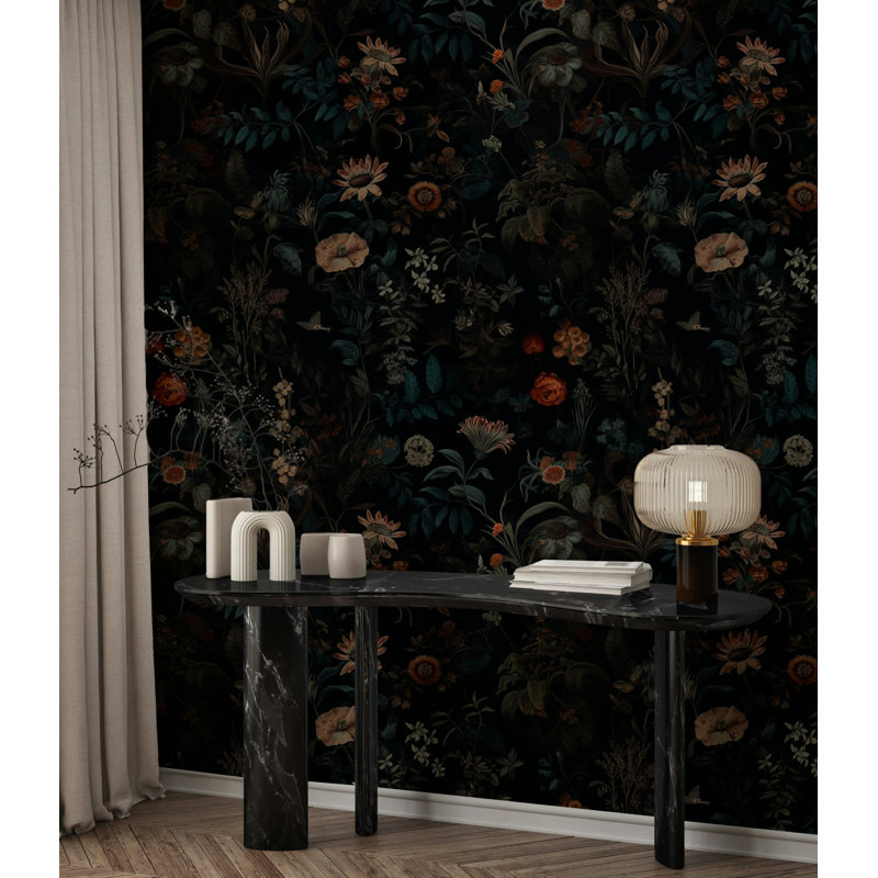 Rouleau de papier peint floral élégant Bryelle
