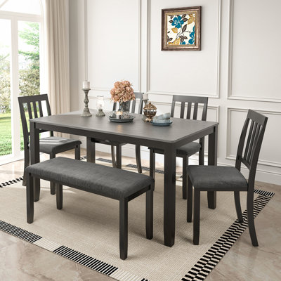 Solid Wood Four Leg Dining Set