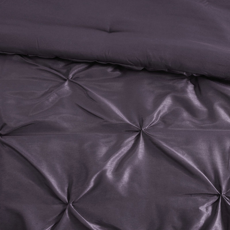 Ensemble de literie élégant en prune touffetée en polyester, idéal pour la maison