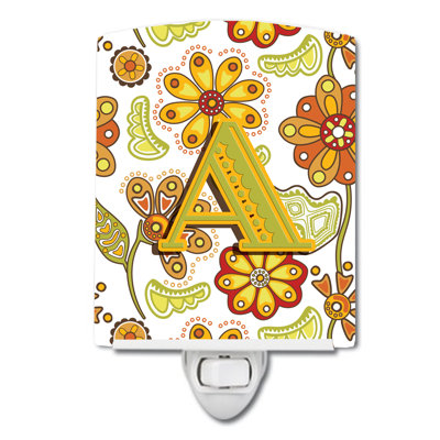 Floral Ceramic Night Light