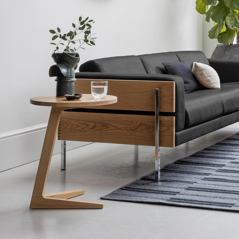 Solid Wood End Table, Oak Wood