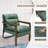 Dentrell Faux Leather Armchair-1717187835