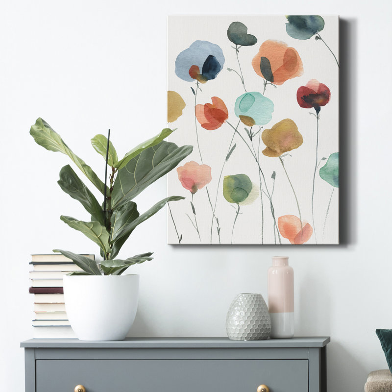 «Lollipop Garden II» par Carol Robinson, reproduction d'art sur toile tendue, H 12 po x l 8 po x P 1 po