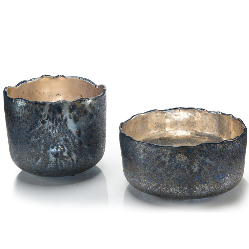Blue Open 2-Piece Serving Bowl Set