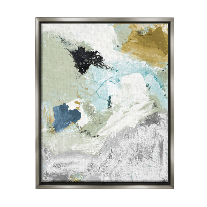 «Expressive Modern Pattern» par Lanie Loreth sur toile, Cadre flottant gris lustré, H 21 po x l 17 po
