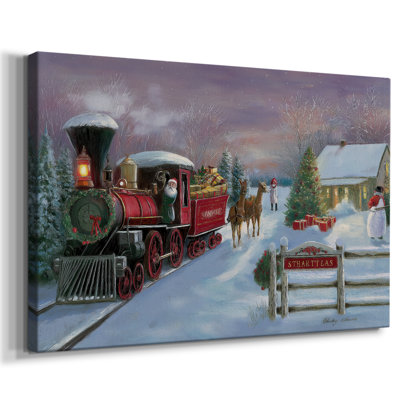 Quiet Lantern at Eve-Premium Gallery Wrapped Canvas