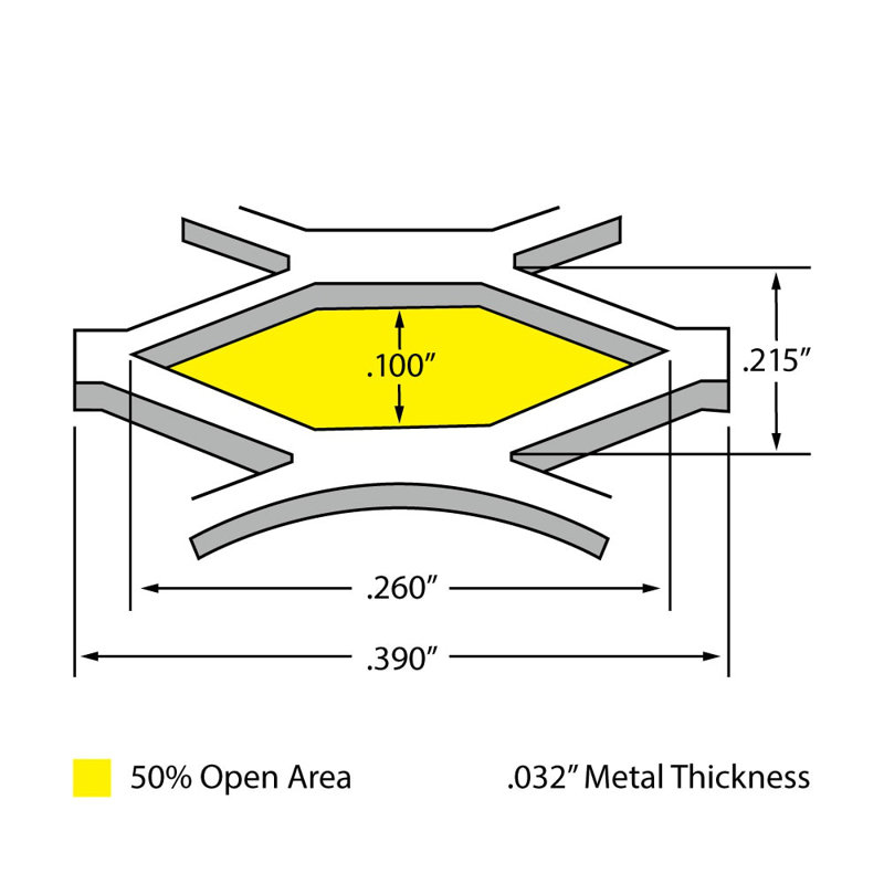 Finition en poudre 3 pi x 4 pi Architectural Products par Outwater - panneau de grille en métal déployé en aluminium - feuille de 7 lb pour la ventilation et la décoration
