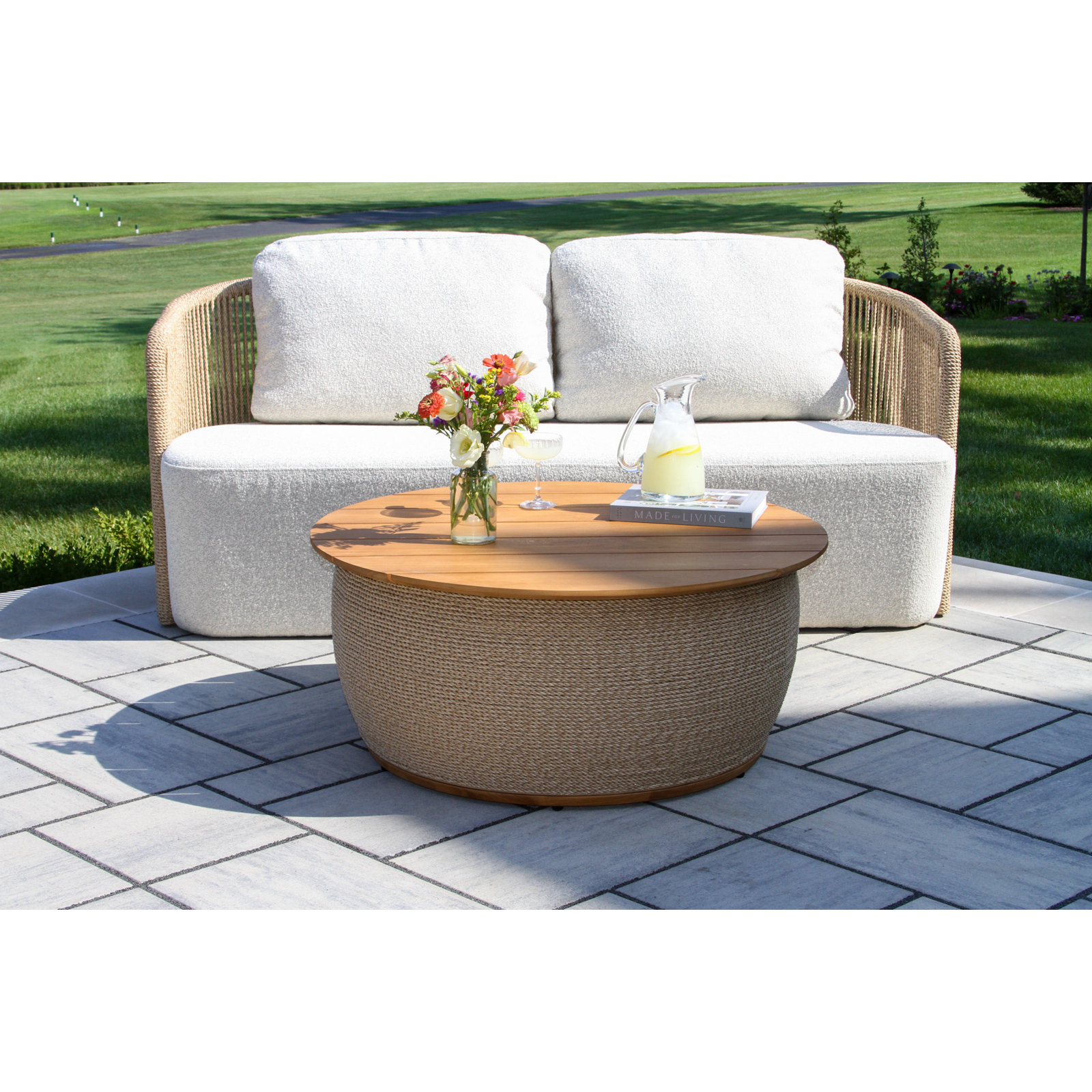 Fayette 2-piece Cable Wicker And Reticulated Foam Seating Group