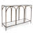 Serse 42'' Glass Top Console Table