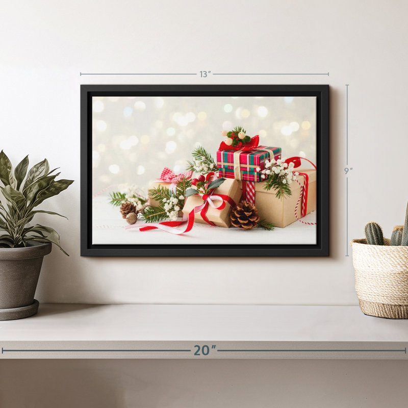«Christmas Presents», reproduction sur toile, H 9 po x l 13 po