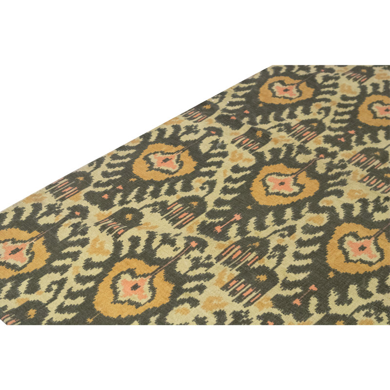 Flatweave Wool Ikat Area Rug in Multi