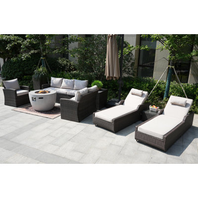 - Person Patio Conversation Set with Cushions