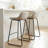 Maugansville Upholstered Counter Stool with Metal Frame-39669533-39301820