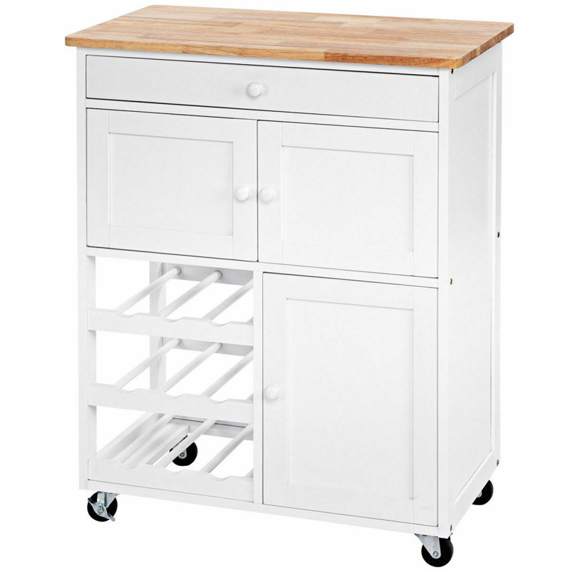 Chariot de cuisine Aurelio, Blanc