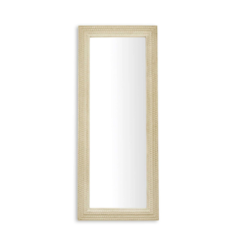Tammer Solid Wood Rectangle Leaning Full Length Mirror