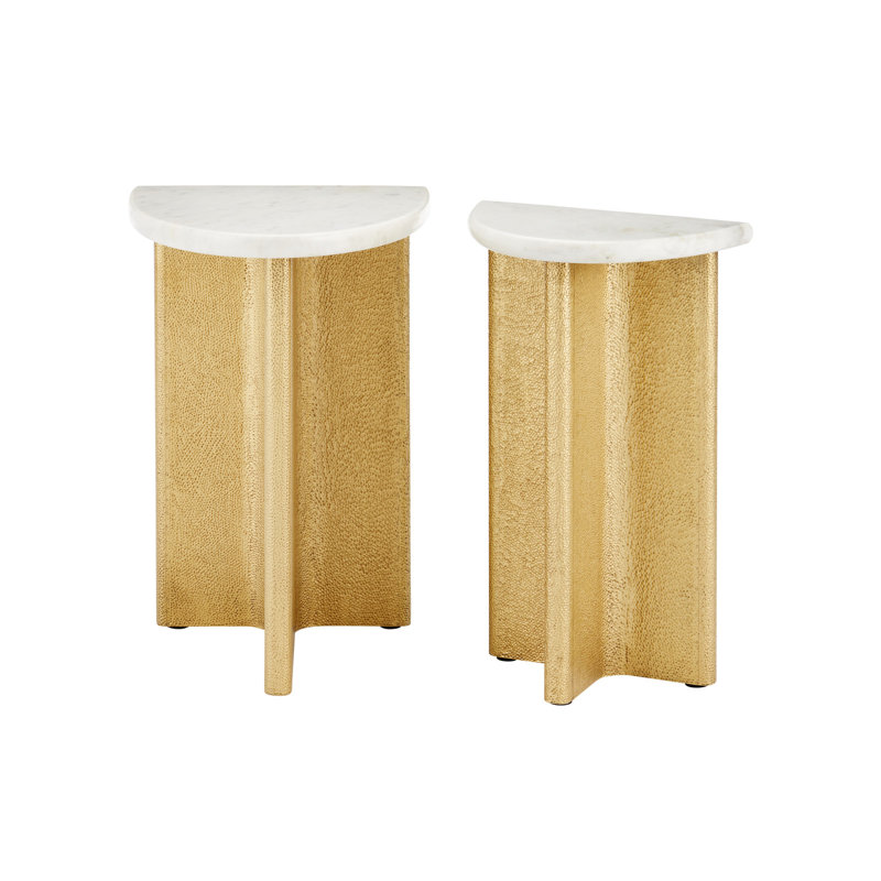 Doublet Marble End Table