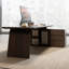 Bureau rectangulaire en bois manufacturé Coffee-1904423931