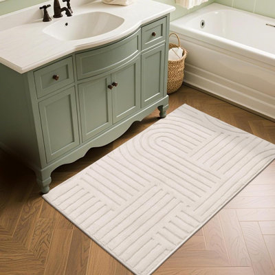 Tapis à poils longs doux et moelleux