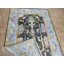 Tapis noir en laine noué à la main de conception unique 6 pi x 9 pi 1 po Hurst
