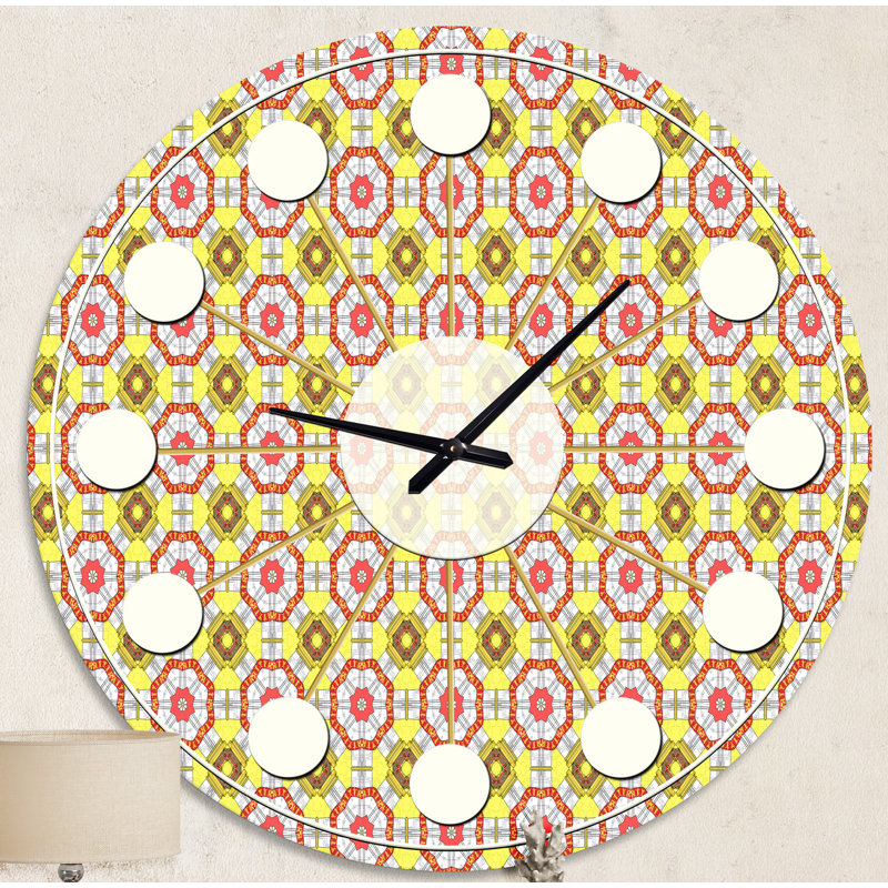 Horloge murale rétro Mid-Century, Moyenne