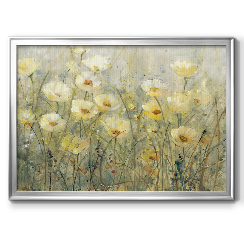 «Summer in Bloom I», reproduction d'art sur toile, Argent, H 26 po x l 38 po x P 1,5 po