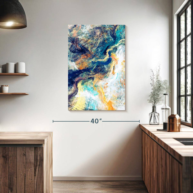 Avery Wispy Abstract, 39" H x 26" W