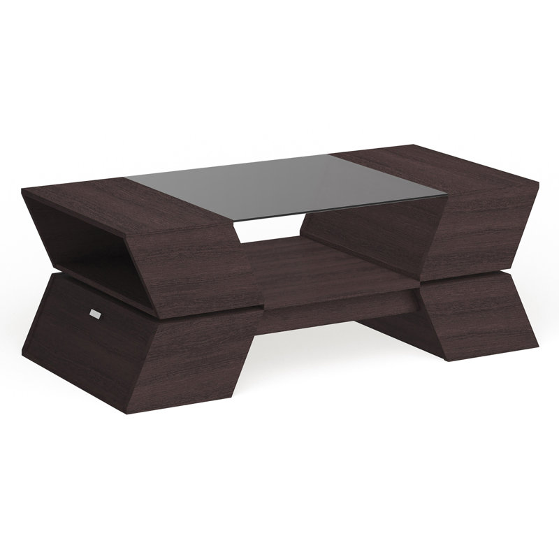 Table basse abstraite avec rangement Aliaya