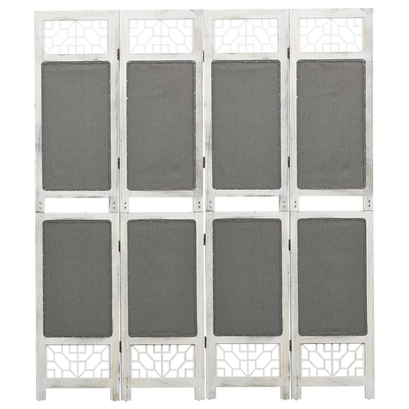 Tion 165cm H Folding Room Divider, Grey, 6