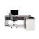 Aurea 2 Piece Computer Desk Office Set