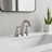 Bathroom Sink Faucet with Pop-Up Drain and 2 Handles-120650240