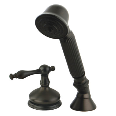 Kingston Brass Deck Mount Hand Shower with Diverter for Roman Tub Faucet