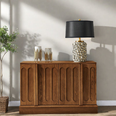 Spacious Storage Sideboards & Buffets 44.8 In Mdf Wood Modern Dining Cabinet