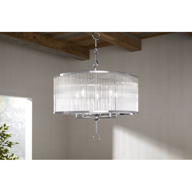 Terret™ 29" 5 - Light Chandelier, Polished Nickel