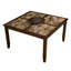 Grande table bistro espresso de style traditionnel avec paresseux amovible 18 po
