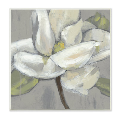 « floral pétales gris vert », reproduction d’art