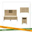Ensemble de chambre à coucher 3 pièces avec lit plateforme Farmhouse-938460946-938460945