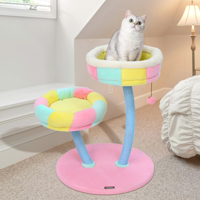 28.74'' H Elisama Colorful Cat Tree