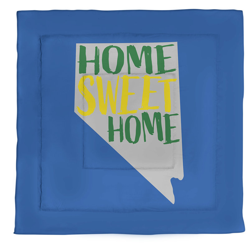 Nevada Modern & Contemporary Polyester Percale Comforter, Queen Comforter, State Flag Colors