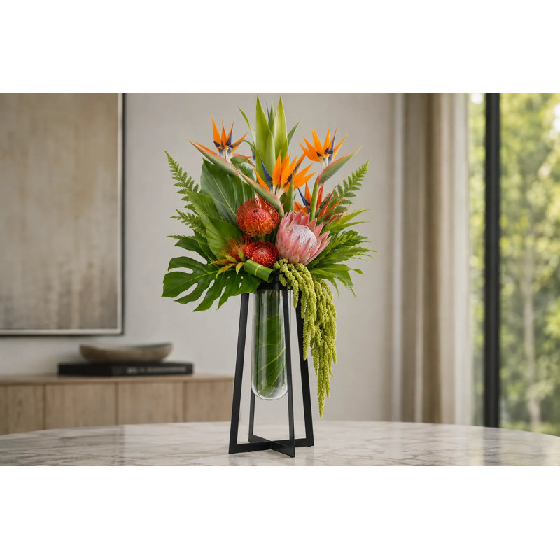 Vase de table Rodrigez, H 15,75 po x l 5 po x P 5 po