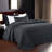 Microfiber Embossed Oversized Modern & Contemporary Bedspread Set With Shams-124114358-124114356
