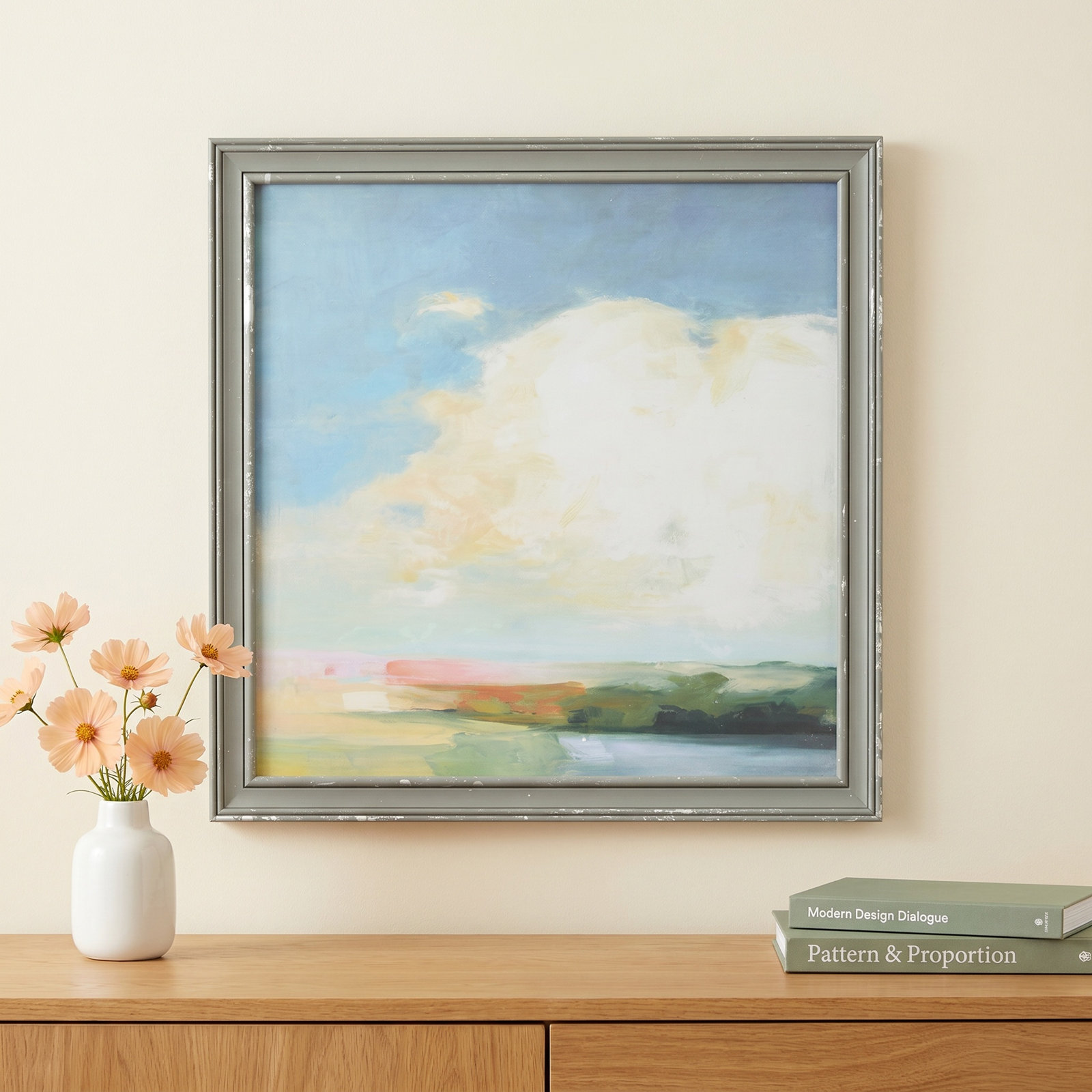 Square Abstract Landscape Print