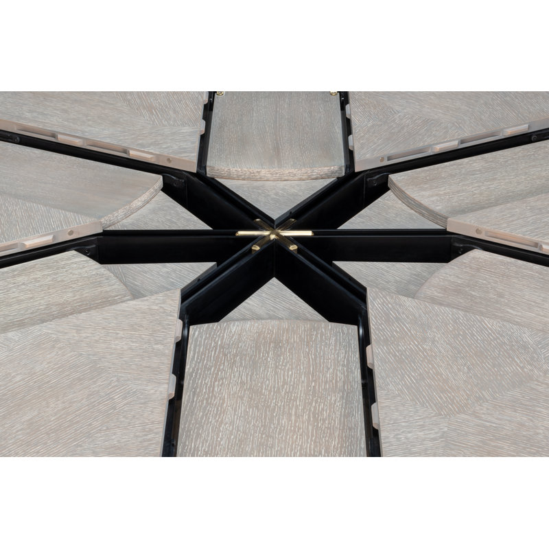 Giselle Round Dining Table, Moonskin, 30"H x 66"L x 66"W